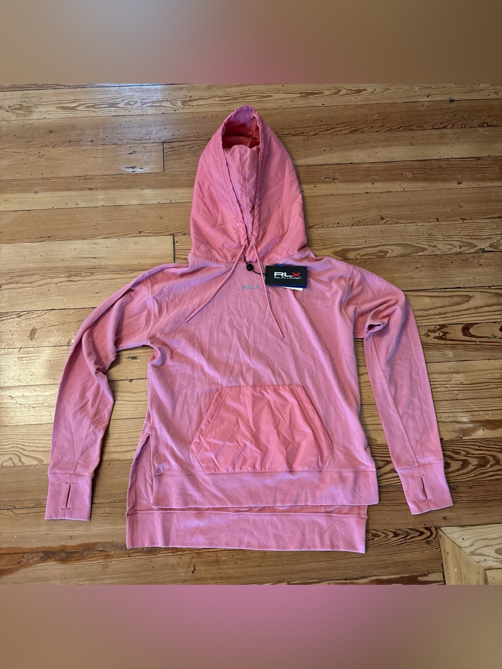RLX Ralph Lauren Women Sz XS Lilac Long Sleeve Cloud Fleece Golf Hoodie NWT $188